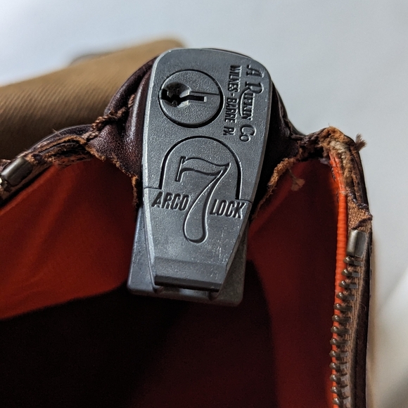 Freemans Sporting Club x BillyKirk Bank deposit Tote Bag Leather Waxed Cotton - Picture 7 of 10